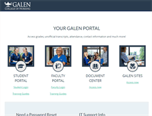 Tablet Screenshot of my.galencollege.edu